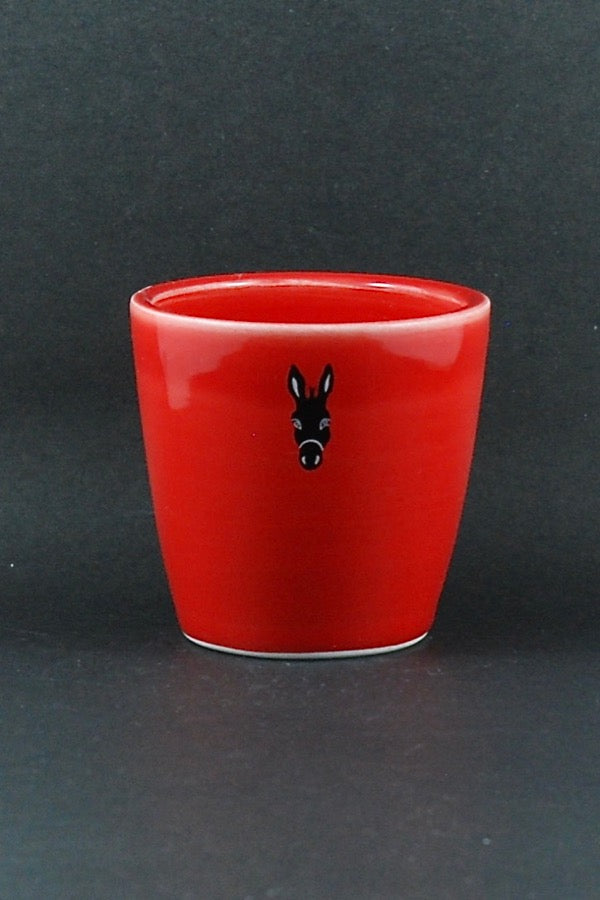 Pot barbier rouge