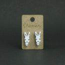 Boucles d'oreilles blanches Shamâne