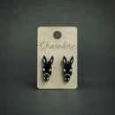 Boucles d'oreilles noires Shamâne